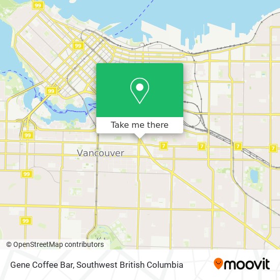 Gene Coffee Bar map