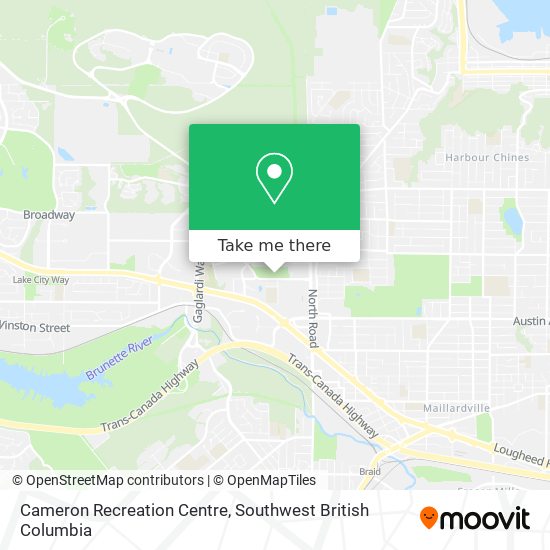 Cameron Recreation Centre map