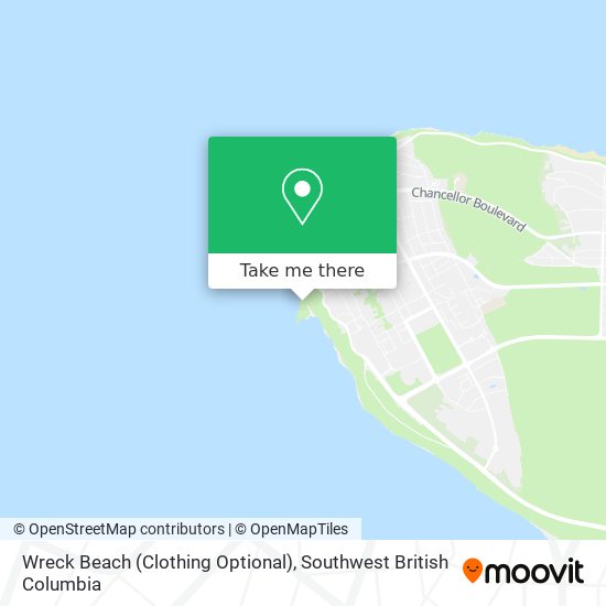 Wreck Beach (Clothing Optional) map