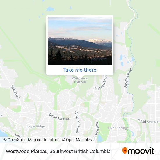 Westwood Plateau map