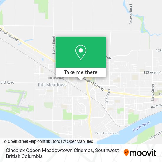 Cineplex Odeon Meadowtown Cinemas map