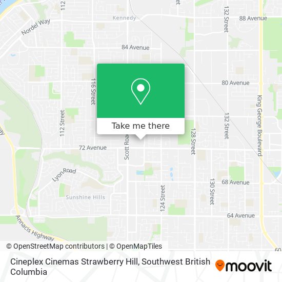 Cineplex Cinemas Strawberry Hill map