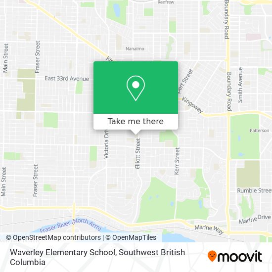 Waverley Elementary School map