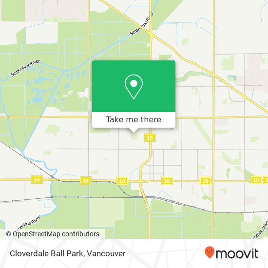 Cloverdale Ball Park map