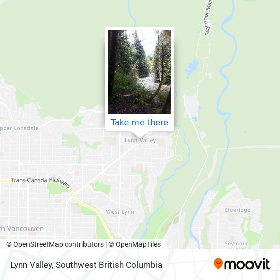 Lynn Valley map