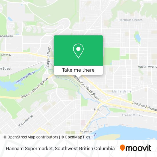 Hannam Supermarket map