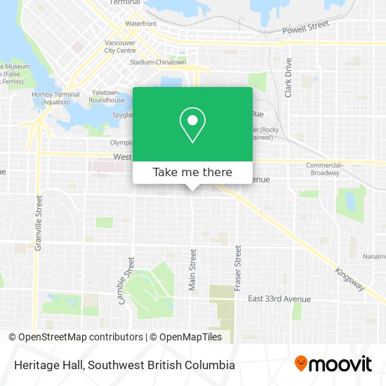 Heritage Hall map