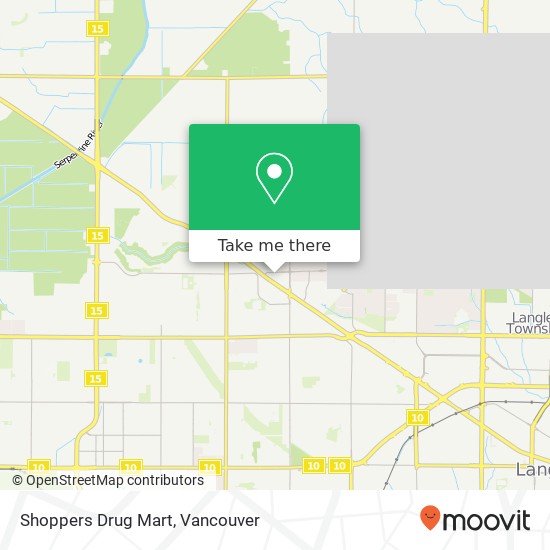 Shoppers Drug Mart map