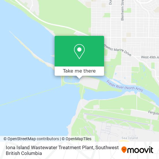 Iona Island Wastewater Treatment Plant map