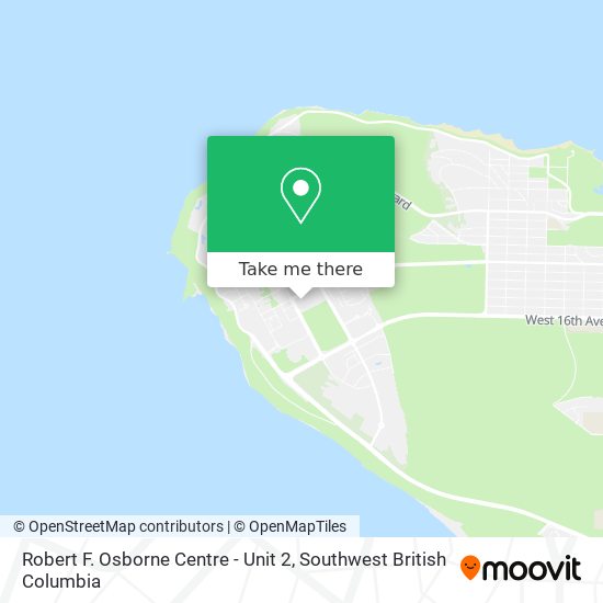 Robert F. Osborne Centre - Unit 2 map