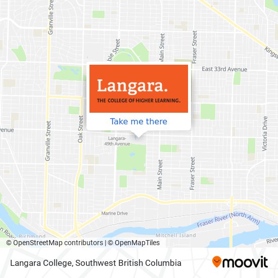 Langara College map