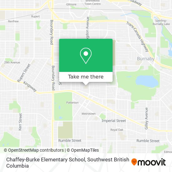 Chaffey-Burke Elementary School map