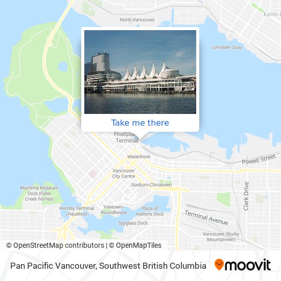 Pan Pacific Vancouver map