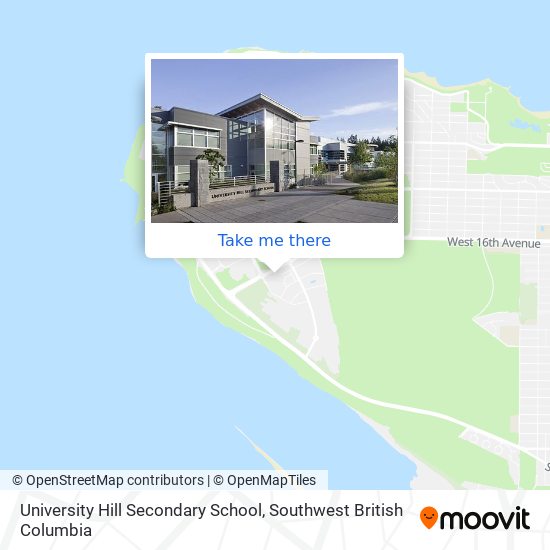 University Hill Secondary School map