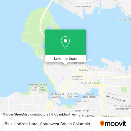 Blue Horizon Hotel map