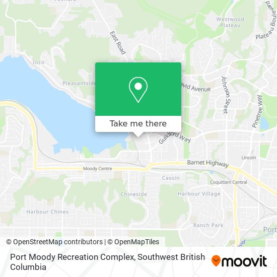 Port Moody Recreation Complex map