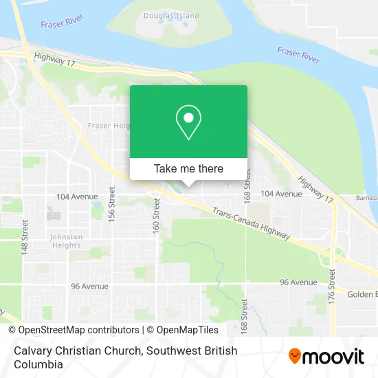 Calvary Christian Church map