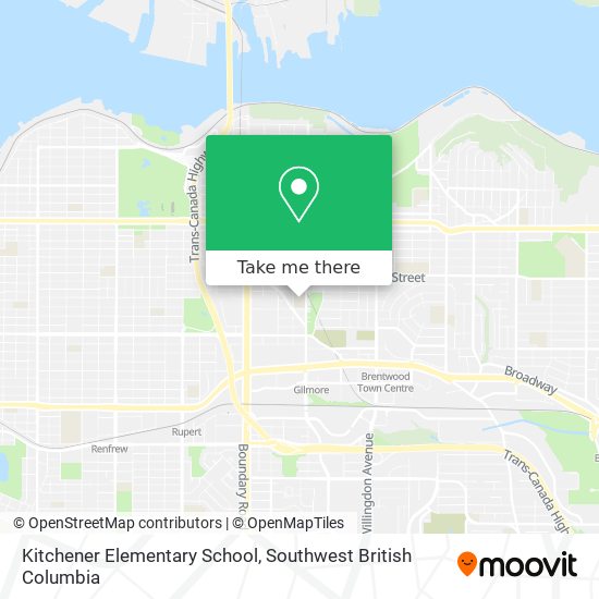 Kitchener Elementary School map