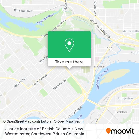 Justice Institute of British Columbia New Westminster plan