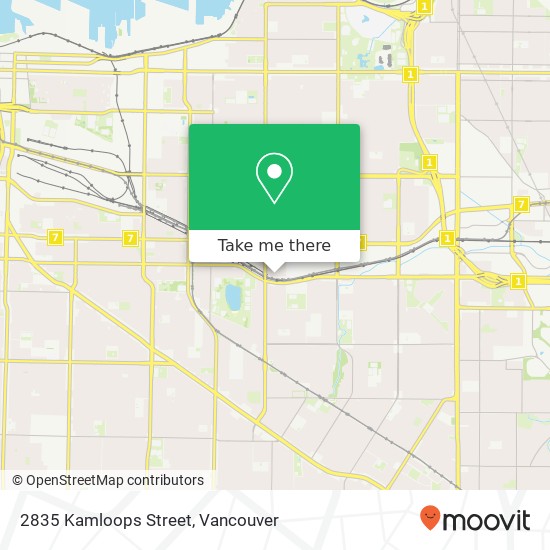 2835 Kamloops Street map