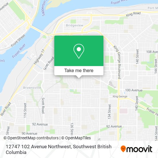 12747 102 Avenue Northwest map