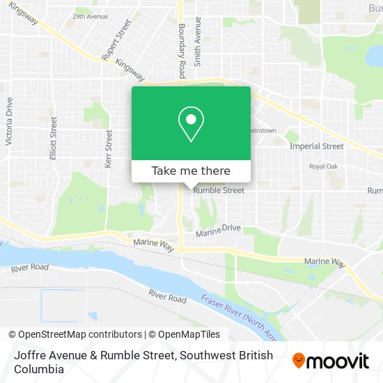 Joffre Avenue & Rumble Street map