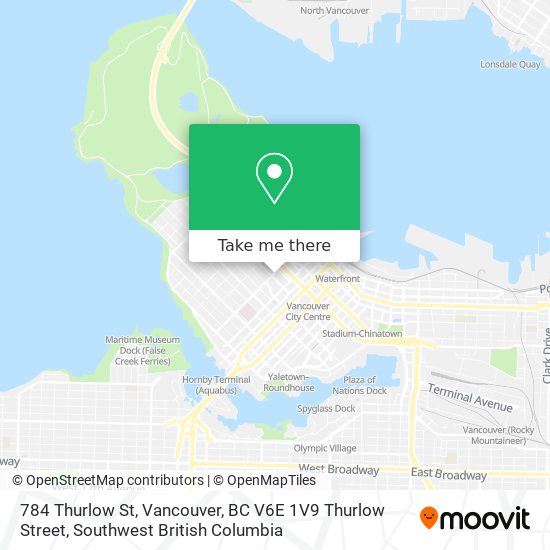 784 Thurlow St, Vancouver, BC V6E 1V9 Thurlow Street map