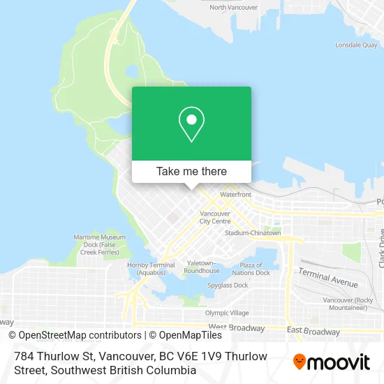 784 Thurlow St, Vancouver, BC V6E 1V9 Thurlow Street map