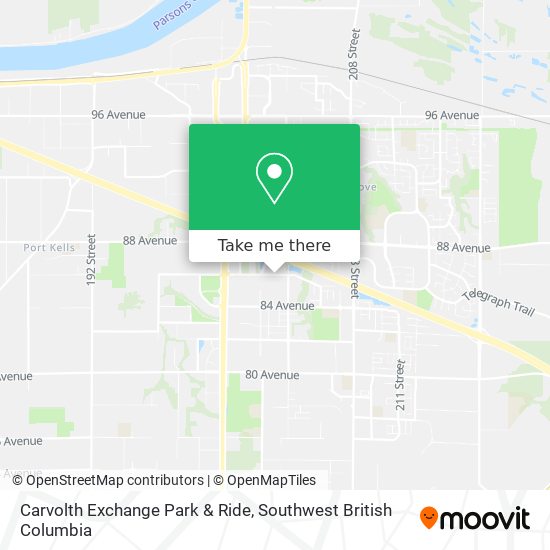 Carvolth Exchange Park & Ride map