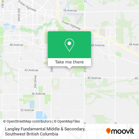 Langley Fundamental Middle & Secondary map