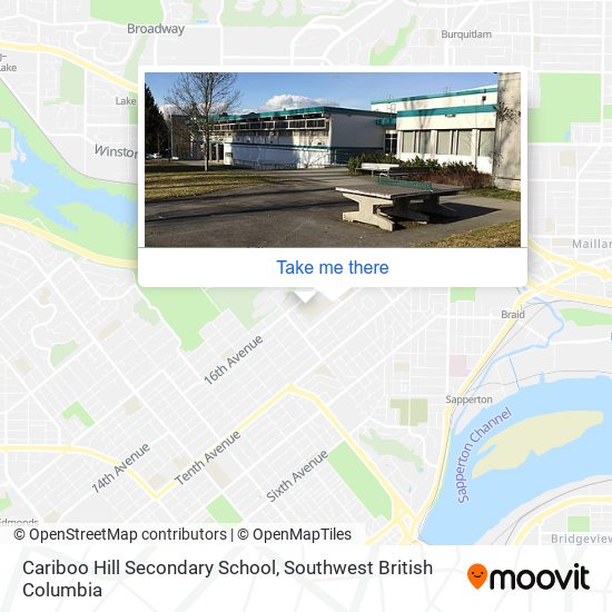 Cariboo Hill Secondary School map