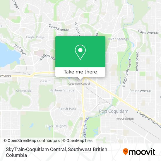 SkyTrain-Coquitlam Central map