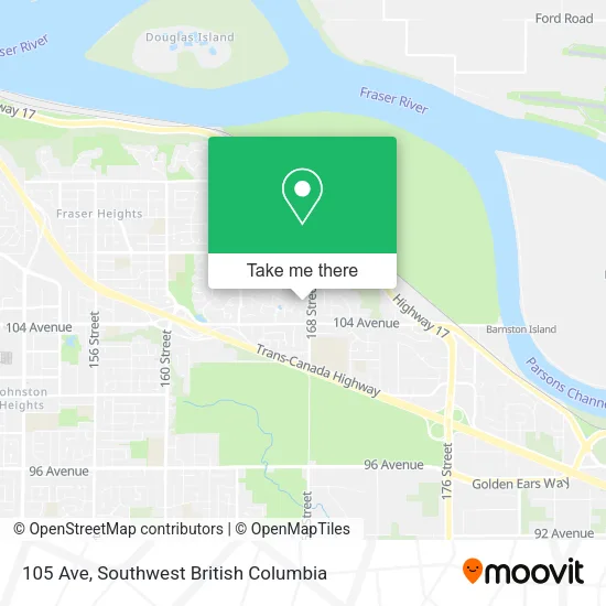 105 Ave map