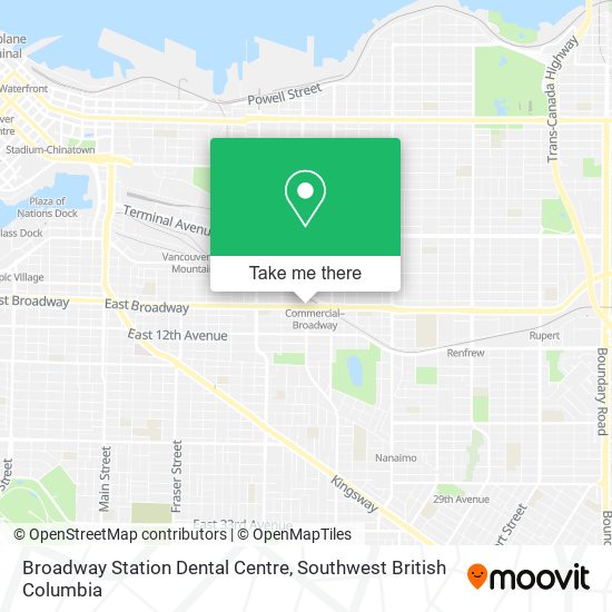 Broadway Station Dental Centre map