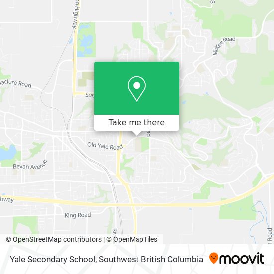 Yale Secondary School map