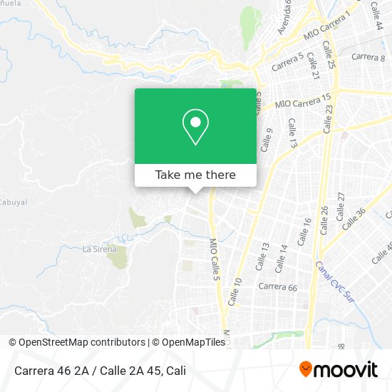 Carrera 46 2A / Calle 2A 45 map