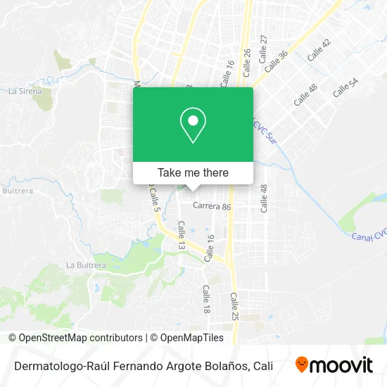 Dermatologo-Raúl Fernando Argote Bolaños map