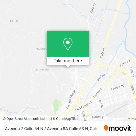 Avenida 7 Calle 54 N / Avenida 8A Calle 53 N map