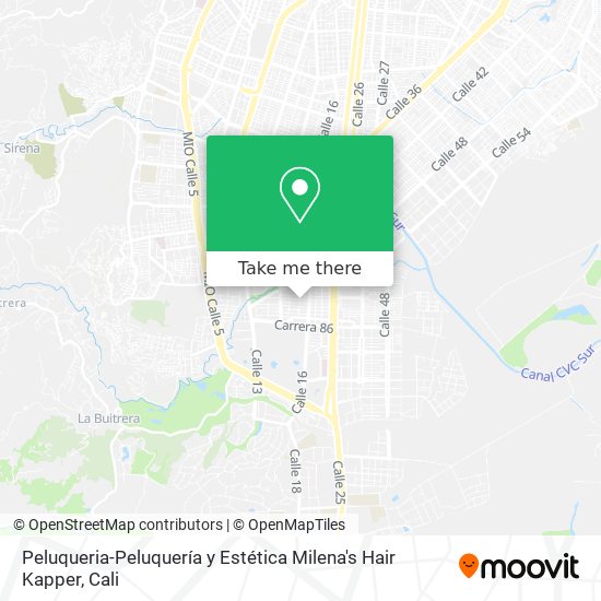Peluqueria-Peluquería y Estética Milena's Hair Kapper map