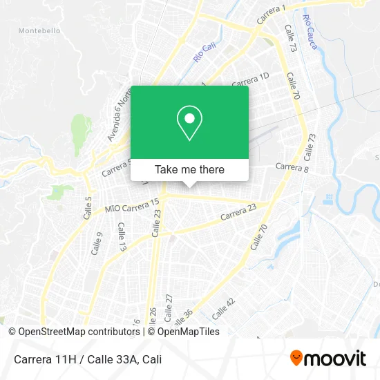 Carrera 11H / Calle 33A map