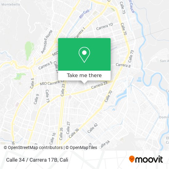 Mapa de Calle 34 / Carrera 17B
