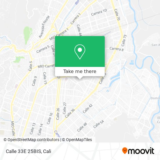 Mapa de Calle 33E 25BIS