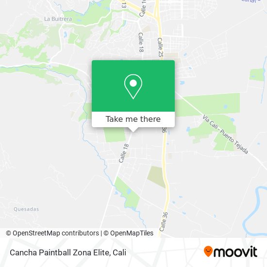 Cancha Paintball Zona Elite map