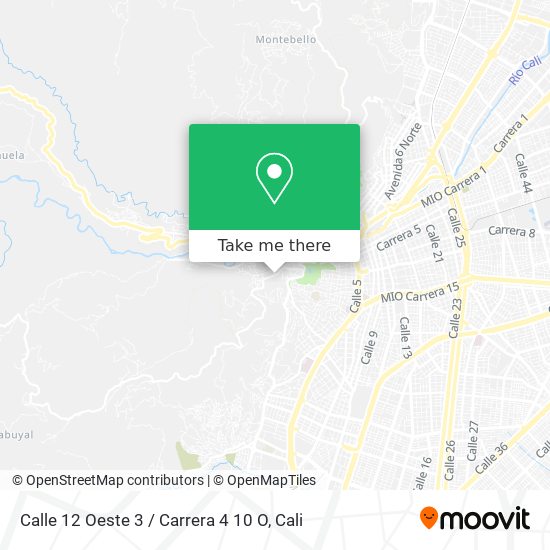 Calle 12 Oeste 3 / Carrera 4 10 O map