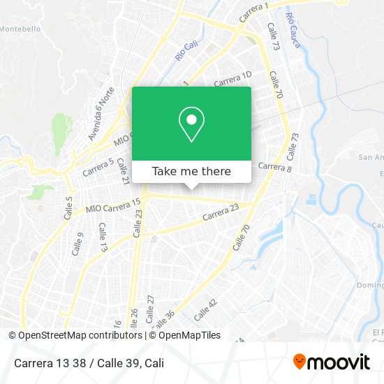 Mapa de Carrera 13 38 / Calle 39