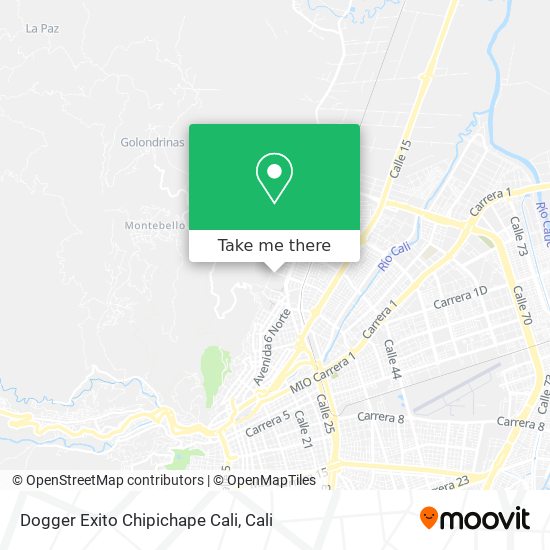 Dogger Exito Chipichape Cali map