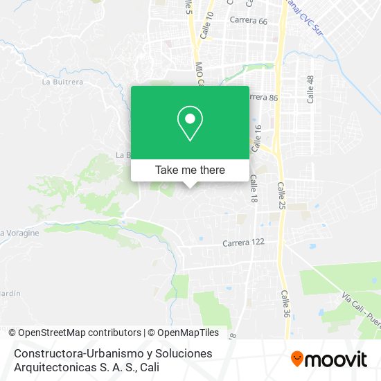 Mapa de Constructora-Urbanismo y Soluciones Arquitectonicas S. A. S.