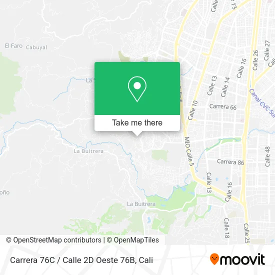 Carrera 76C / Calle 2D Oeste 76B map