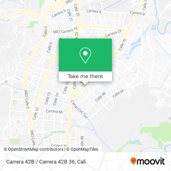 Mapa de Carrera 42B / Carrera 42B 36