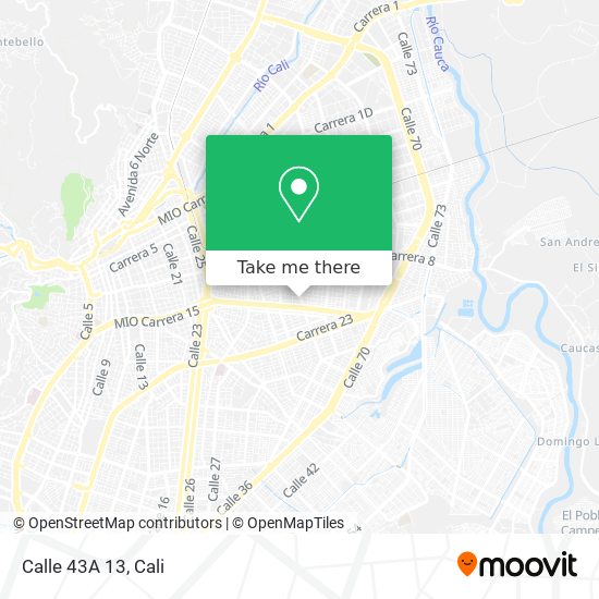 Mapa de Calle 43A 13